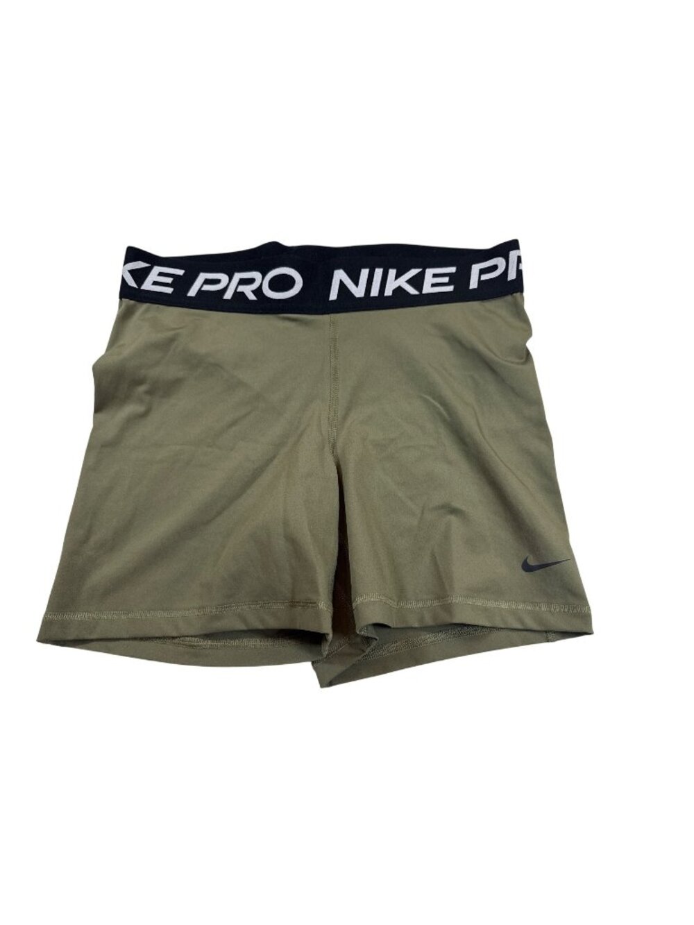 Nike Pro Dri-FIT Compression Shorts Olive Large Lightweight (U1026)